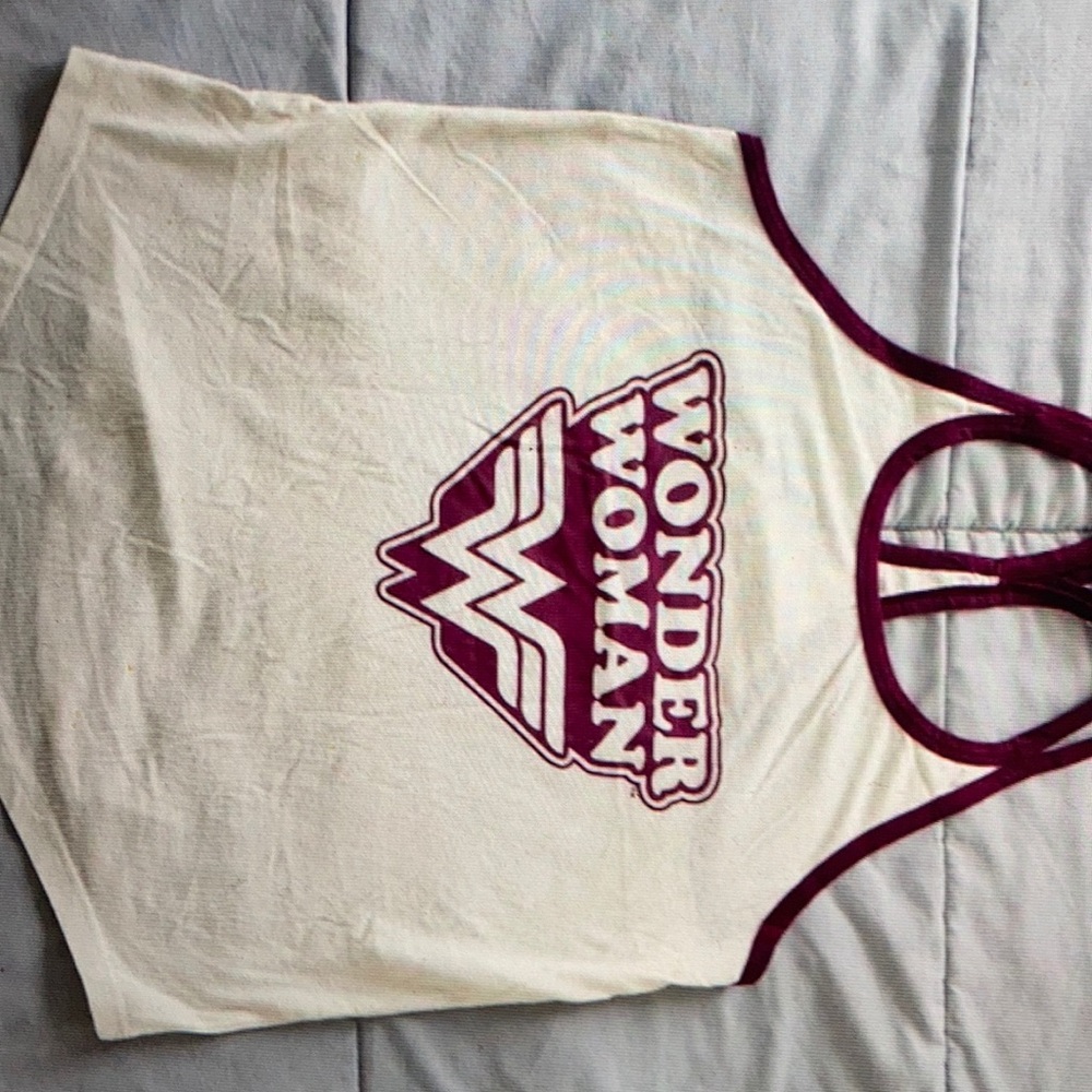 Boxlunch Dc comics originals Wonder Woman Tank top spaghetti strap white